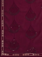 Sangria Women Burgundy Sarees - Distacart