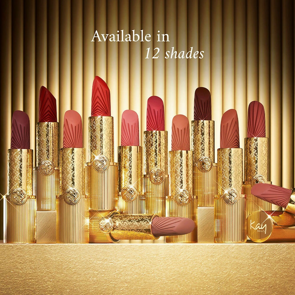 Kay Beauty x Falguni Shane Peacock Luxe Matte Lipstick - Chikankari Crush