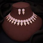 Tehzeeb Creationss Lavender Colour Choker With Stud
