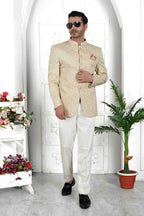 Raivat Ethnic Art Silk Thread Work Jodhpuri In Pista Green Colour