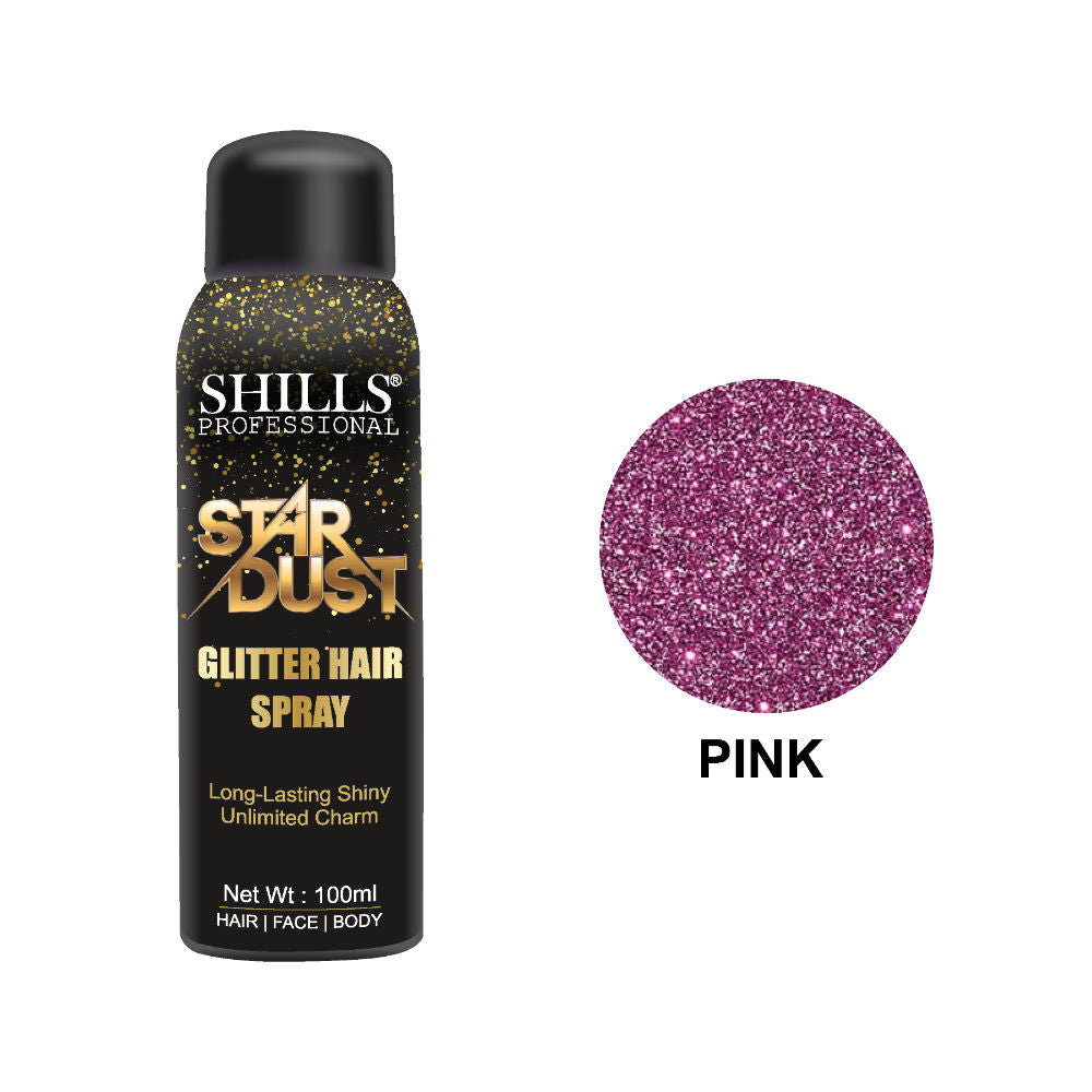 shills professional star dust glitter spray pink