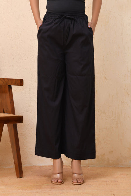 Vaasva Women White Solid Palazzo Pant
