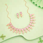 Tehzeeb Creationss Lavender Colour Choker With Stud