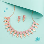 Tehzeeb Creationss Lavender Colour Choker With Stud