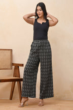 Vaasva Women Dobby Flared Pants