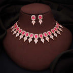 Tehzeeb Creationss Pink Colour Choker With Stud