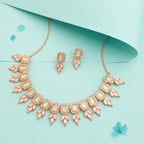 Tehzeeb Creationss Sea Green Colour Choker With Stud