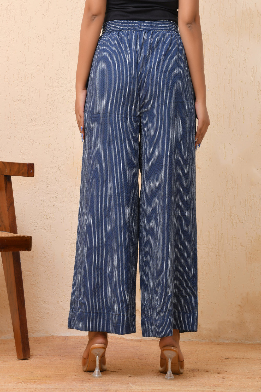 Vaasva Women Royal Blue Palazzo Pants