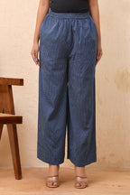 Vaasva Women Royal Blue Palazzo Pants