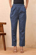 Vaasva Women Royal Blue Straight Pant