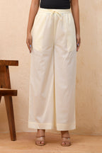 Vaasva Women Royal Blue Straight Pant - Distacart