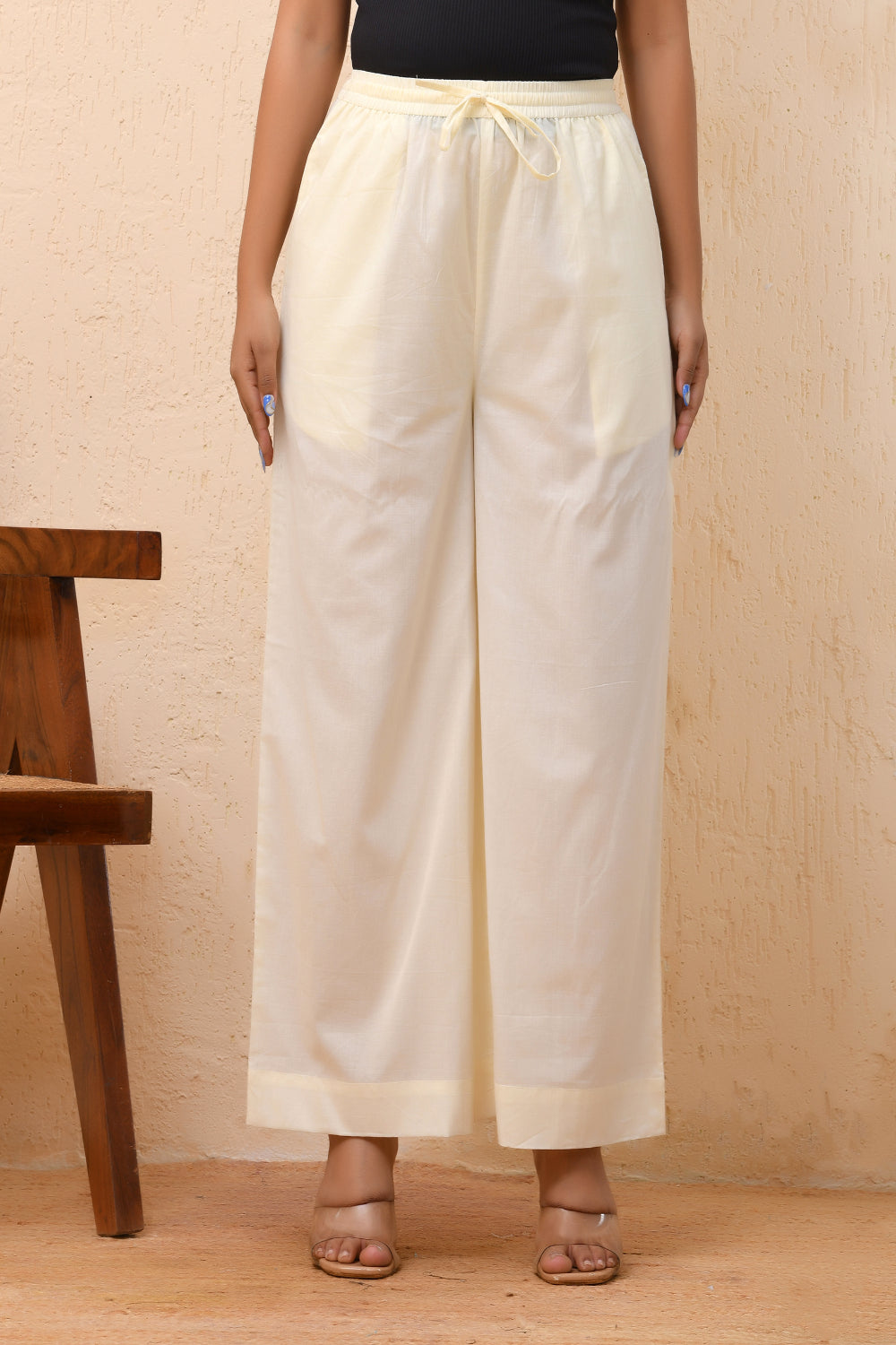 Vaasva Women Royal Blue Straight Pant - Distacart