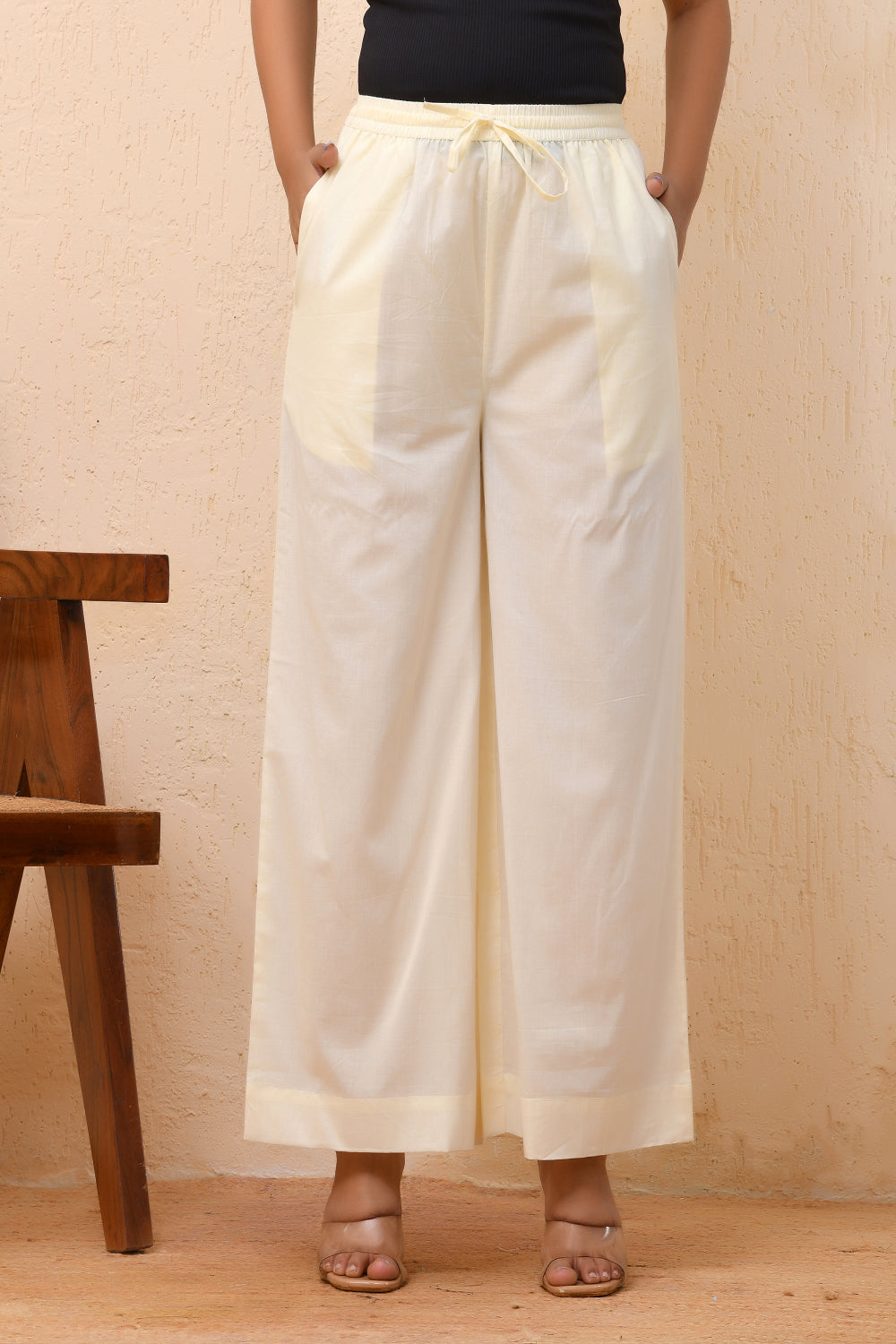 Vaasva Women Royal Blue Straight Pant - Distacart
