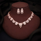 Tehzeeb Creations Gold Pleate White Choker Necklace With Stud
