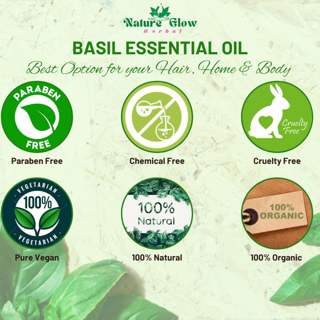 Nature Glow Herbal Basil Essential Oil