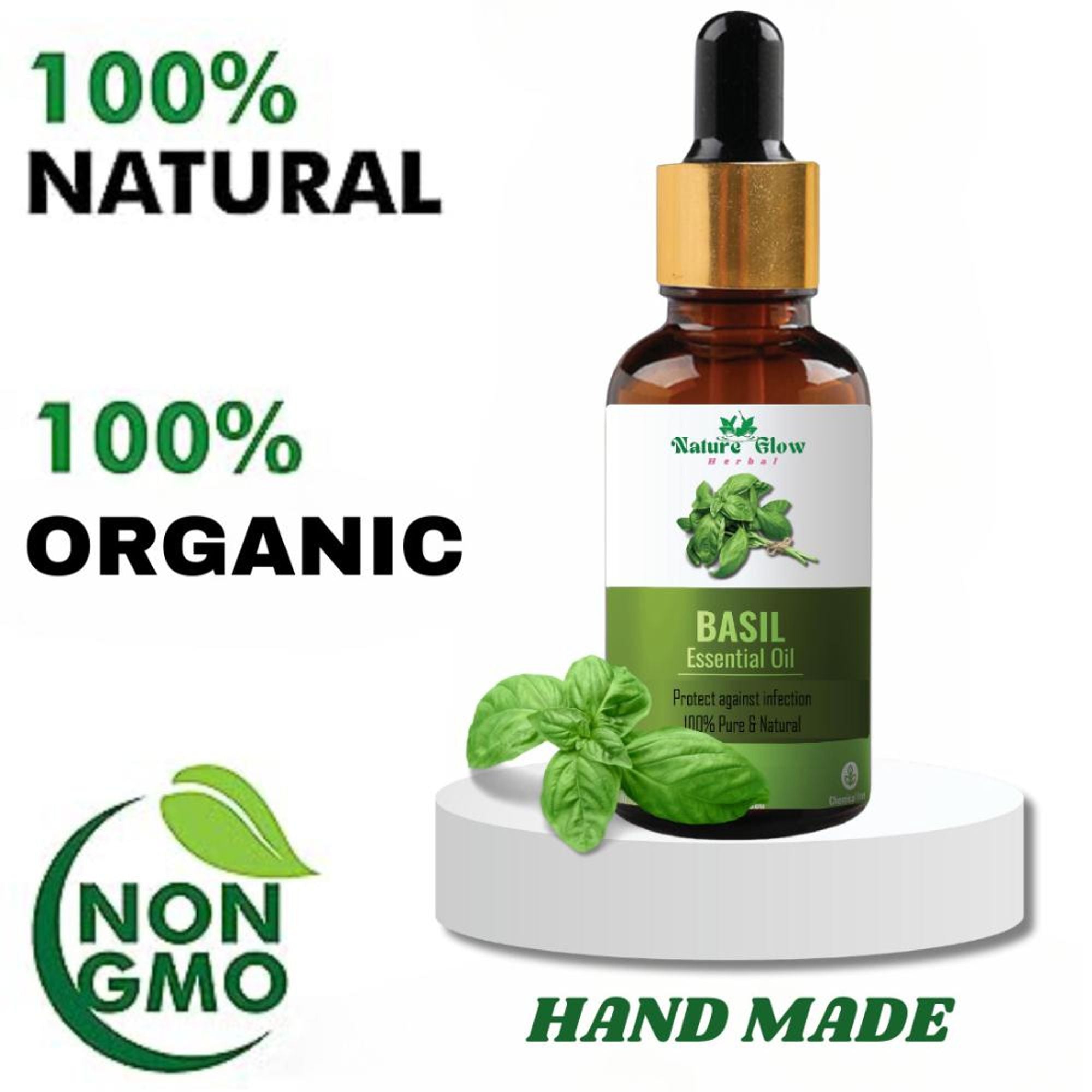 Nature Glow Herbal Basil Essential Oil