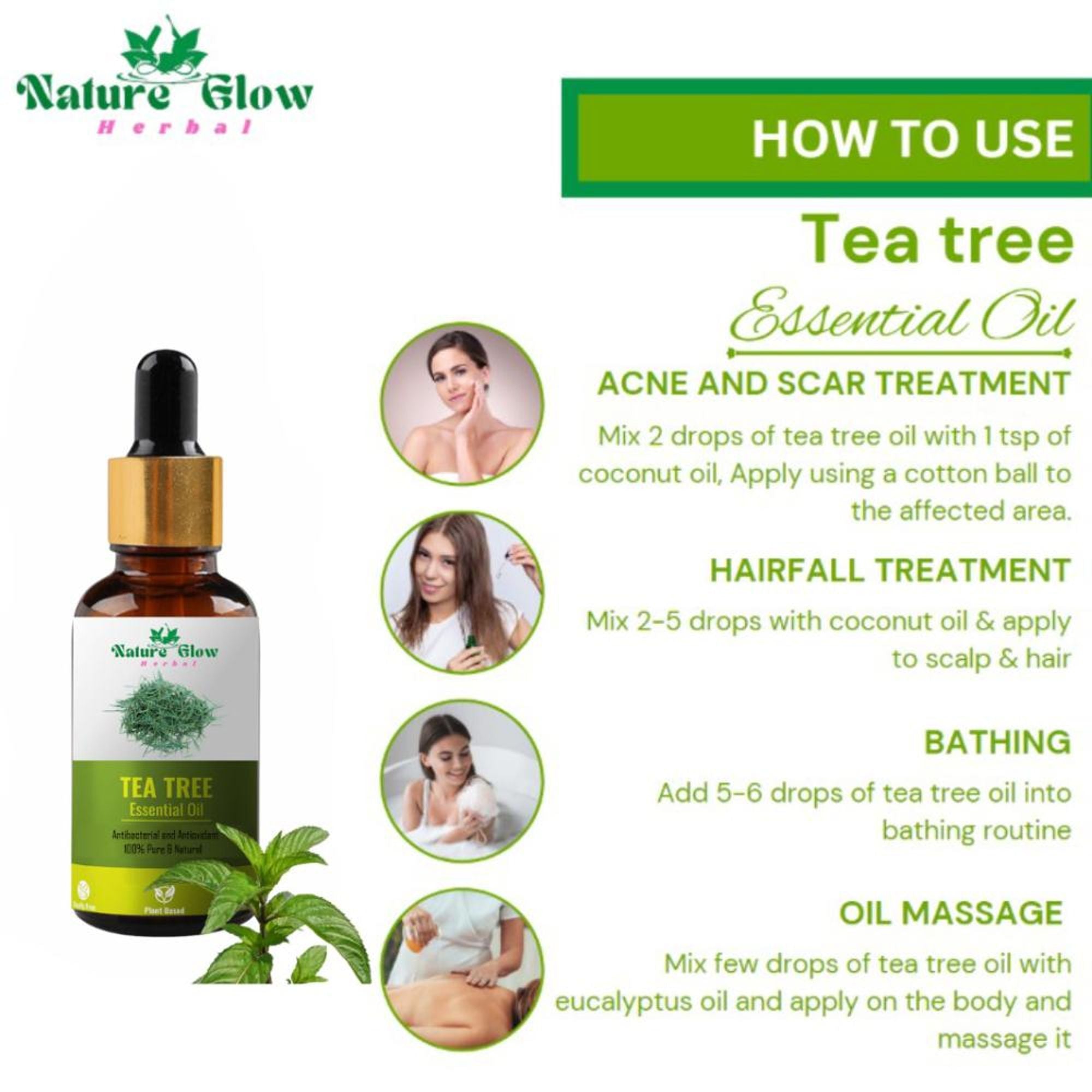 Nature Glow Herbal Nature Tea Tree Essential Oil