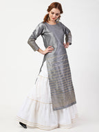 Cheera Kurta With Skirt & Embroidered Dupatta set (CH108KSD)