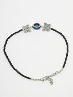 NVR Women's Evil Eye Black Anklets - Distacart