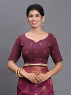 Shree Shyam Fashion Silk Purple Saree - Distacart