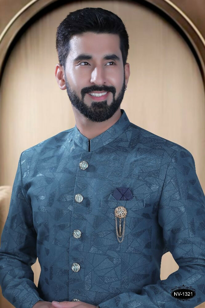 Joban Fashion Men's Blue TR Kurta with Pyjama
