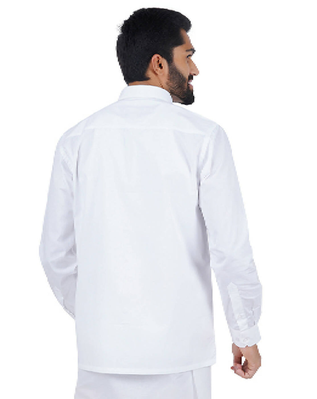 Ramraj Cotton Mens Full Sleeve Formal 100 % Cotton White Shirt
