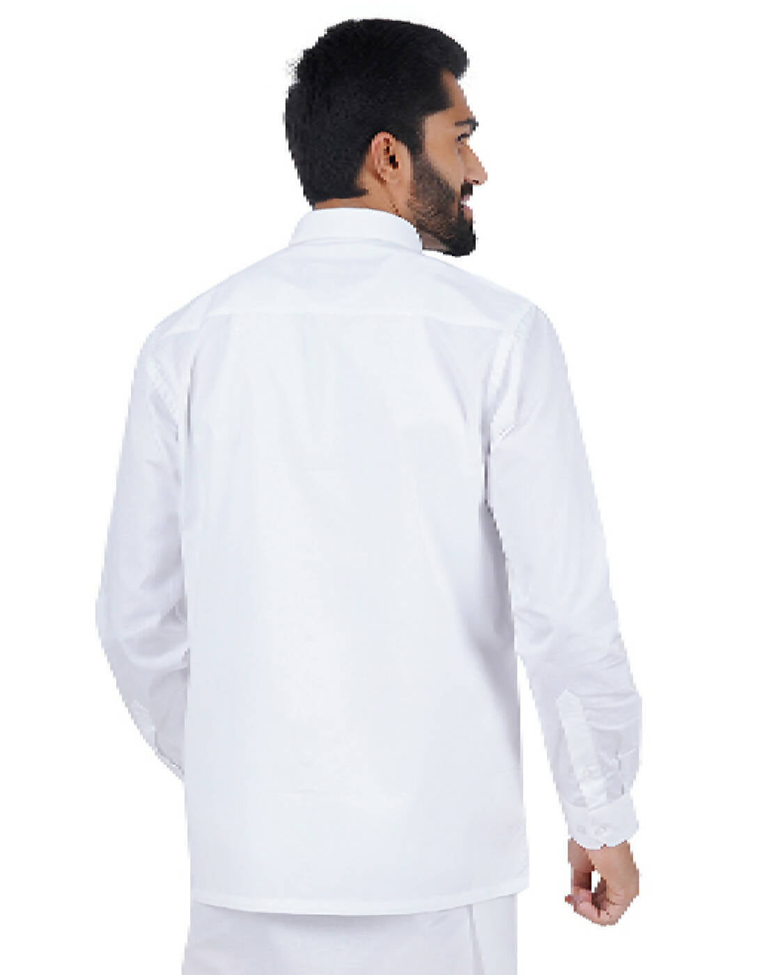 Ramraj Cotton Mens Full Sleeve Formal 100 % Cotton White Shirt