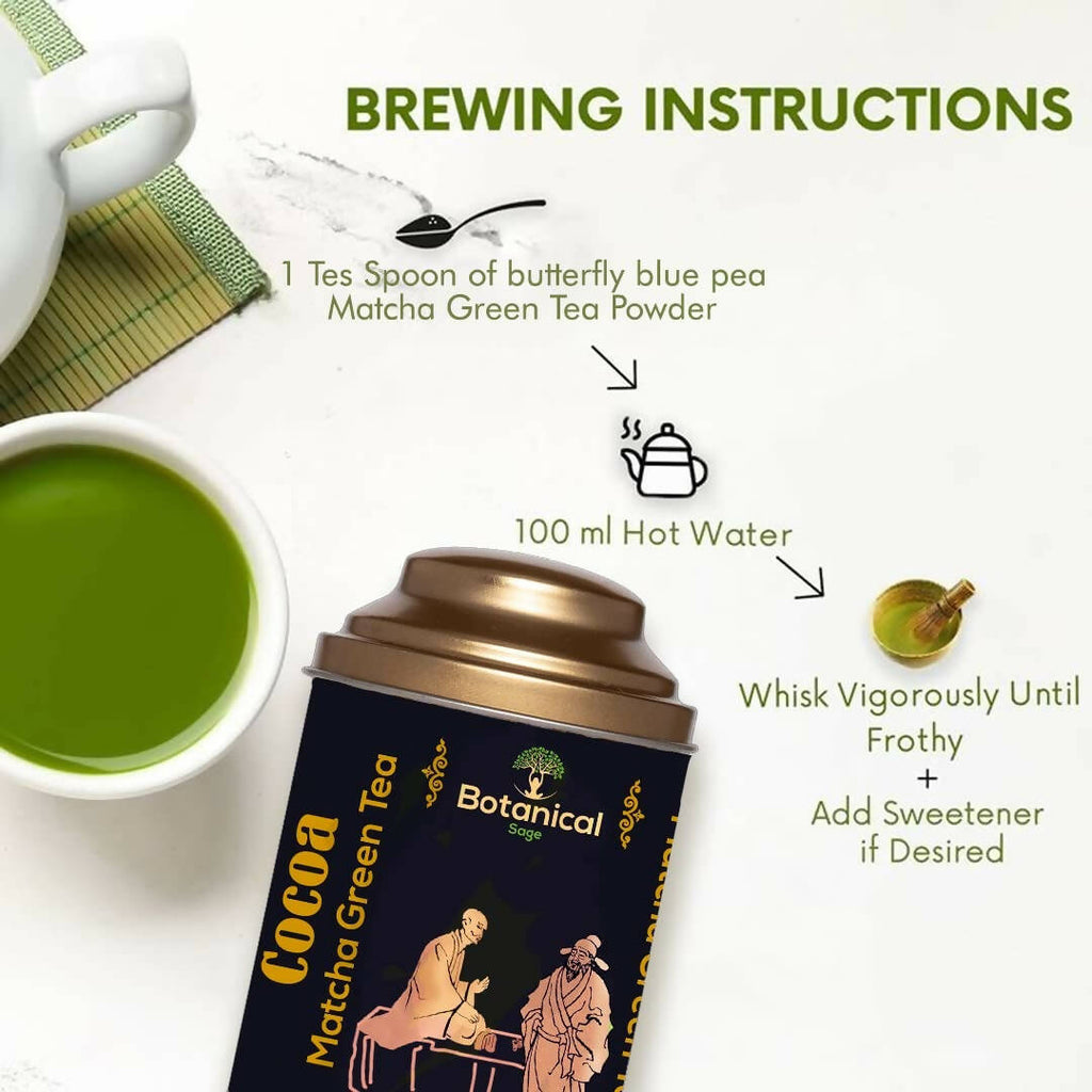 Botanical Sage Cocoa Matcha Green Tea - Distacart