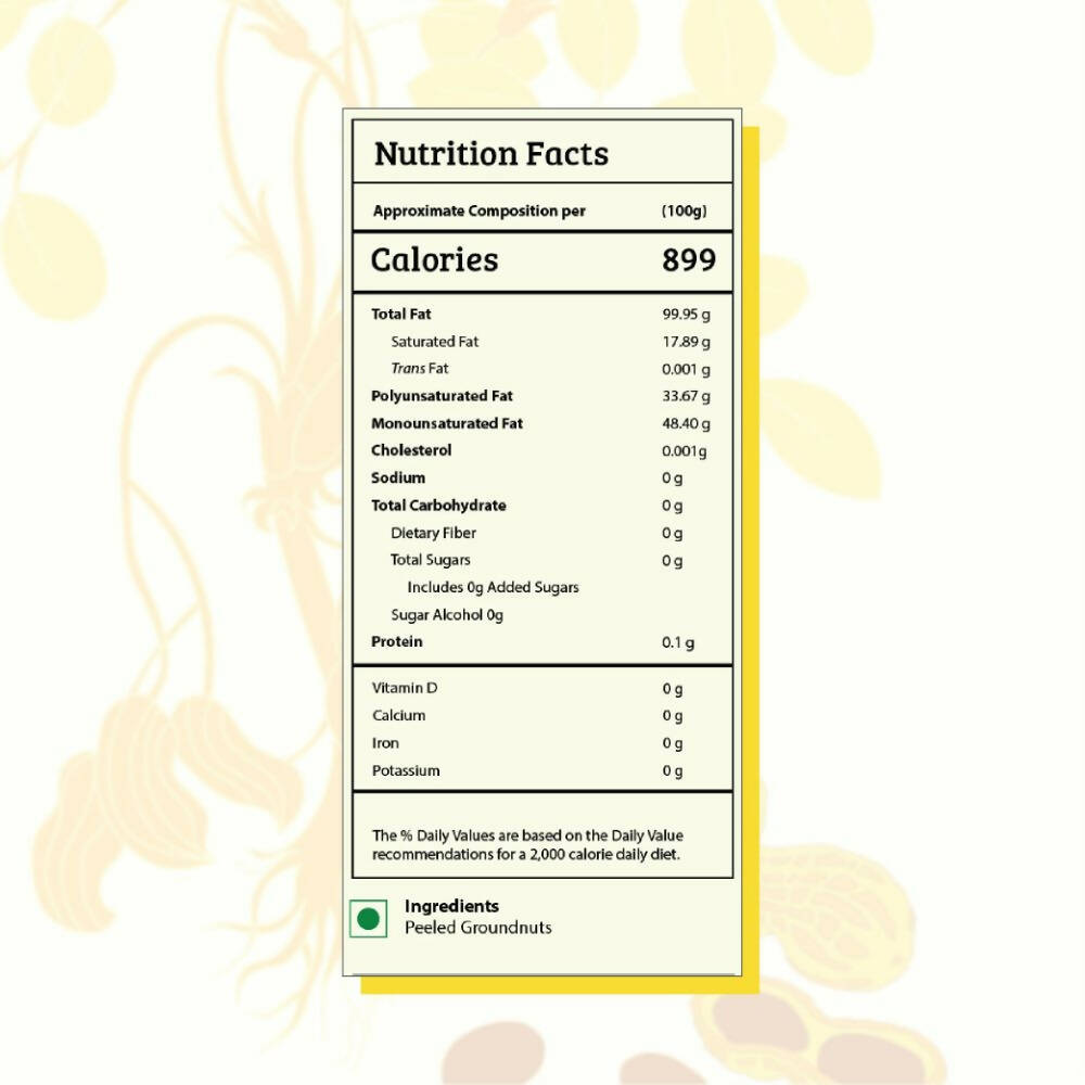Gramiyaa Wood Cold Pressed Groundnut Oil - Distacart