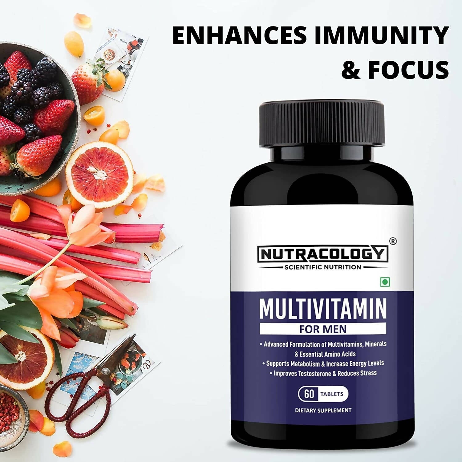 Nutracology Multivitamin for Men for Energy Strength & Stamina Tablets - Distacart