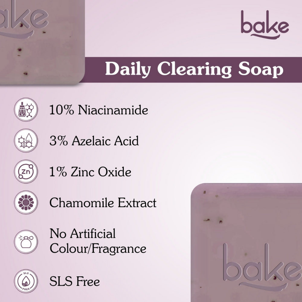Bake 10% Niacinamide + 3% Azelaic Acid Scrub Treatment Soap