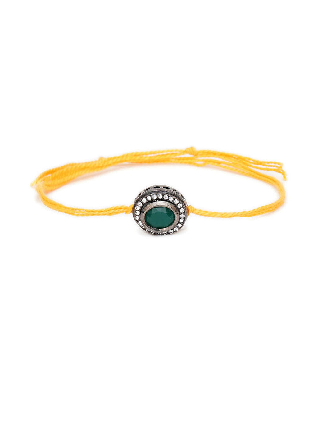 Designer kundan Rakhi - Ruby Raang - Distacart
