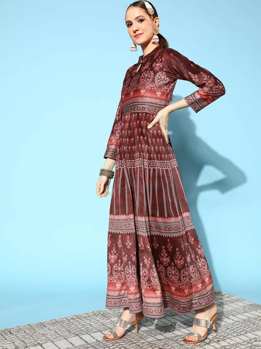 Ahalyaa Women's Beautiful Black Color Digital Print Velvet Kurta - Distacart