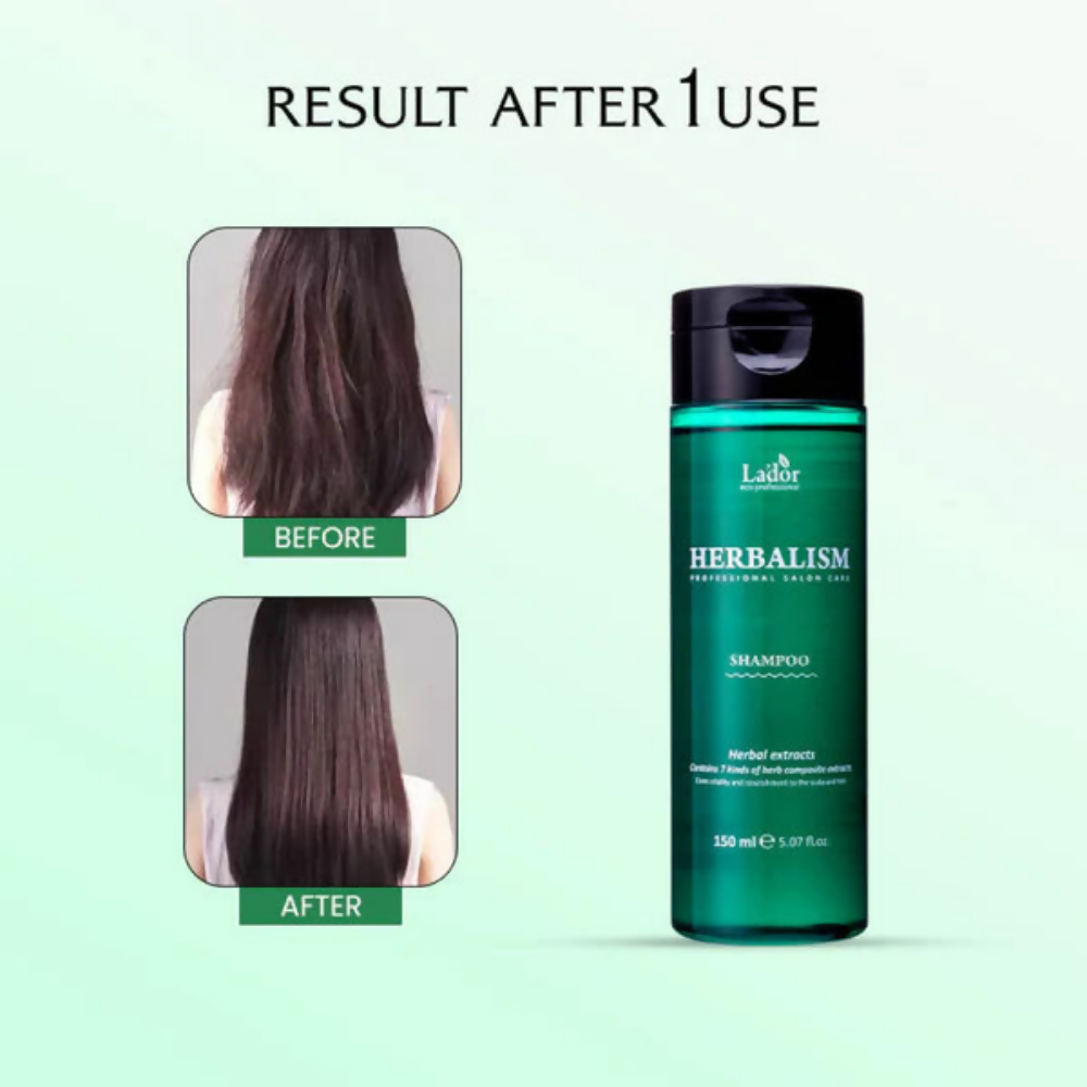 La'dor Herbalism Clarifying Shampoo - Hair Fall Control Korean Shampoo