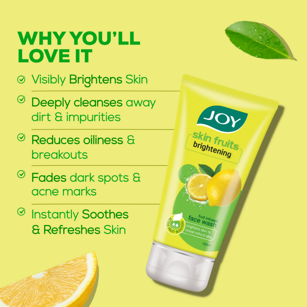 Joy Skin Brightening Lemon Face Wash For Oily Skin