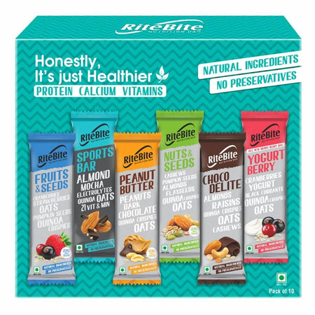 RiteBite Max Protein Nutrition Assorted Bars