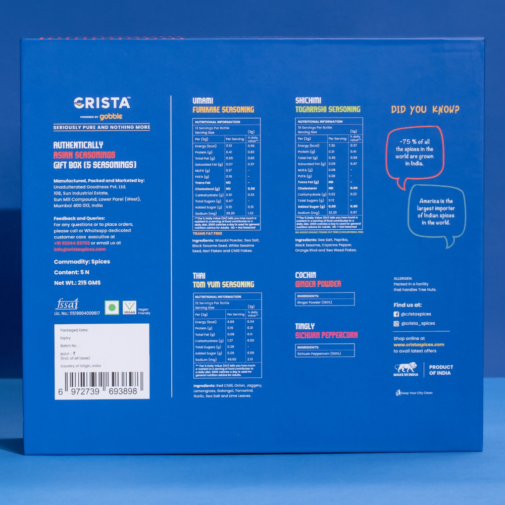 Crista Spices Authentically Asian Seasonings - Distacart