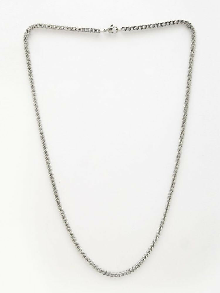 NVR Men's Silver Plated Stainless Steel Chain - Distacart