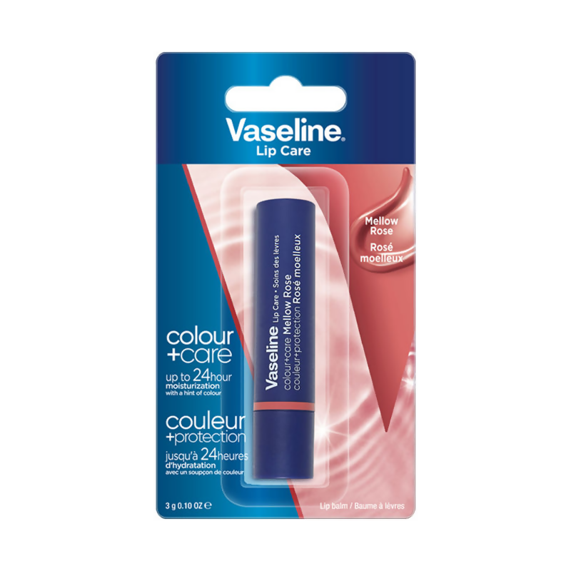 Vaseline Lip Care Colour + Care Tinted Lip Balm Stick - Mellow Rose - Distacart