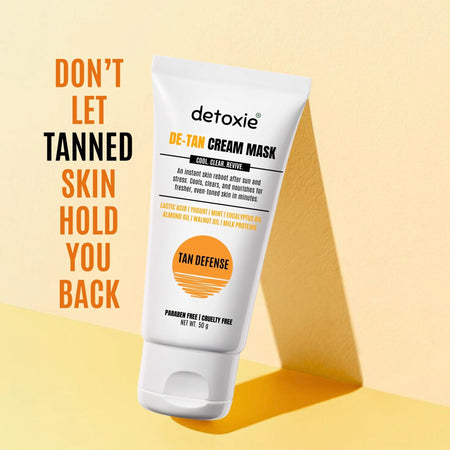 Detoxie Bright Summer Combo - SPF50 Sunscreen Gel & Detan Cream Mask
