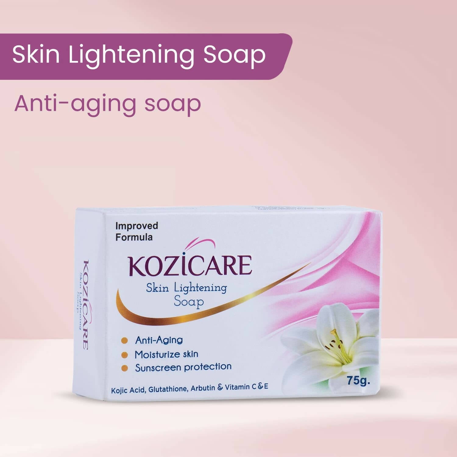 Healthvit Kozicare Skin Lightening Soap - Distacart