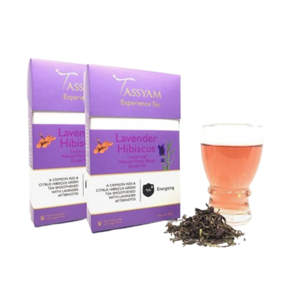 Tassyam Organics Lavender Hibiscus Green Tea - Distacart