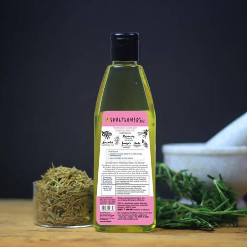 Soulflower Pure & Natural Rosemary Lavender Healthy Hair Oil
