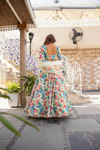 Wedding Designer Multi Chanderi Designer Lehenga - Anbazaar - Distacart