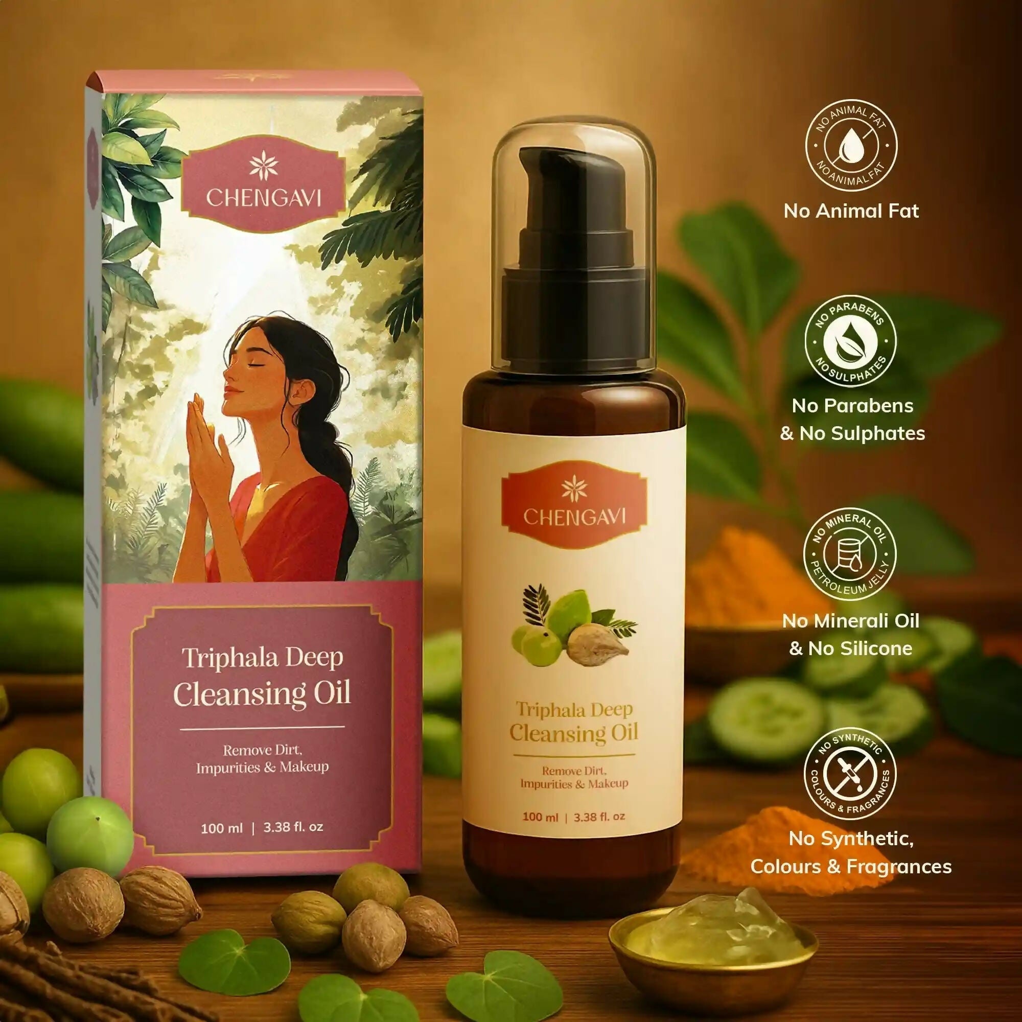 Chengavi Triphala Deep Cleansing Oil
