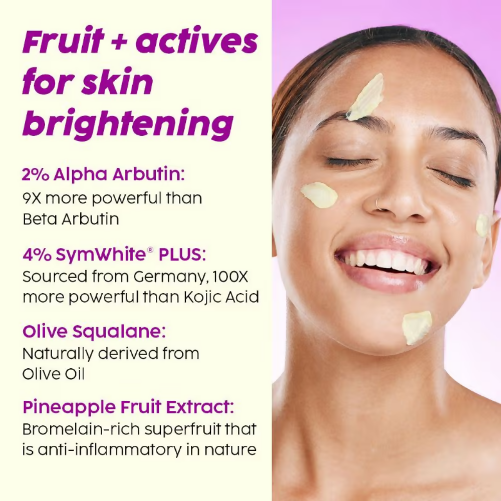 PLIX The Plant Fix 2% Alpha Arbutin Pineapple Moisturizer With SymWhite PLUS For Hyperpigmentation & Dark Spots - Distacart