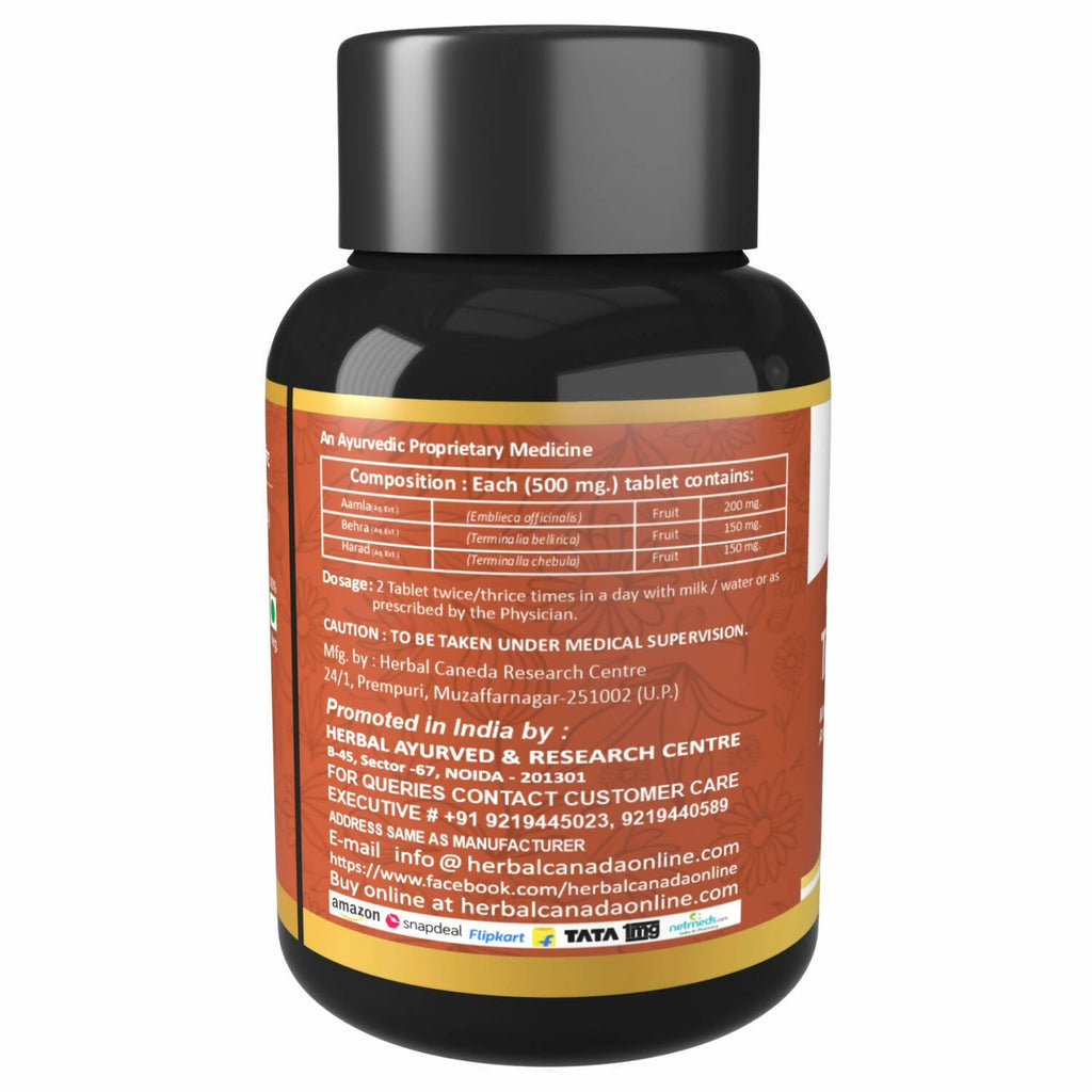 Herbal Canada Triphala Extract Tablets - Distacart