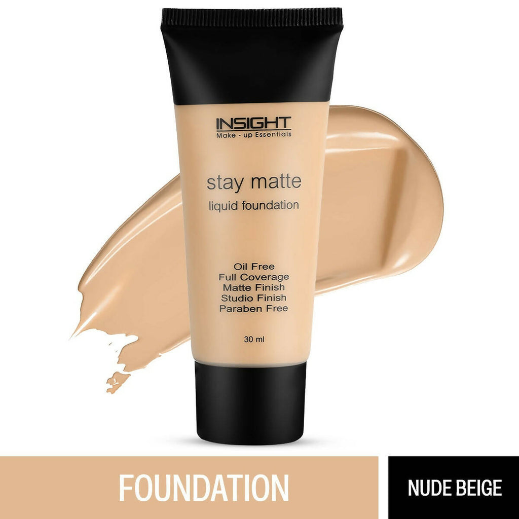 Insight Cosmetics Stay Matte Liquid Foundation - Nude Beige - Distacart