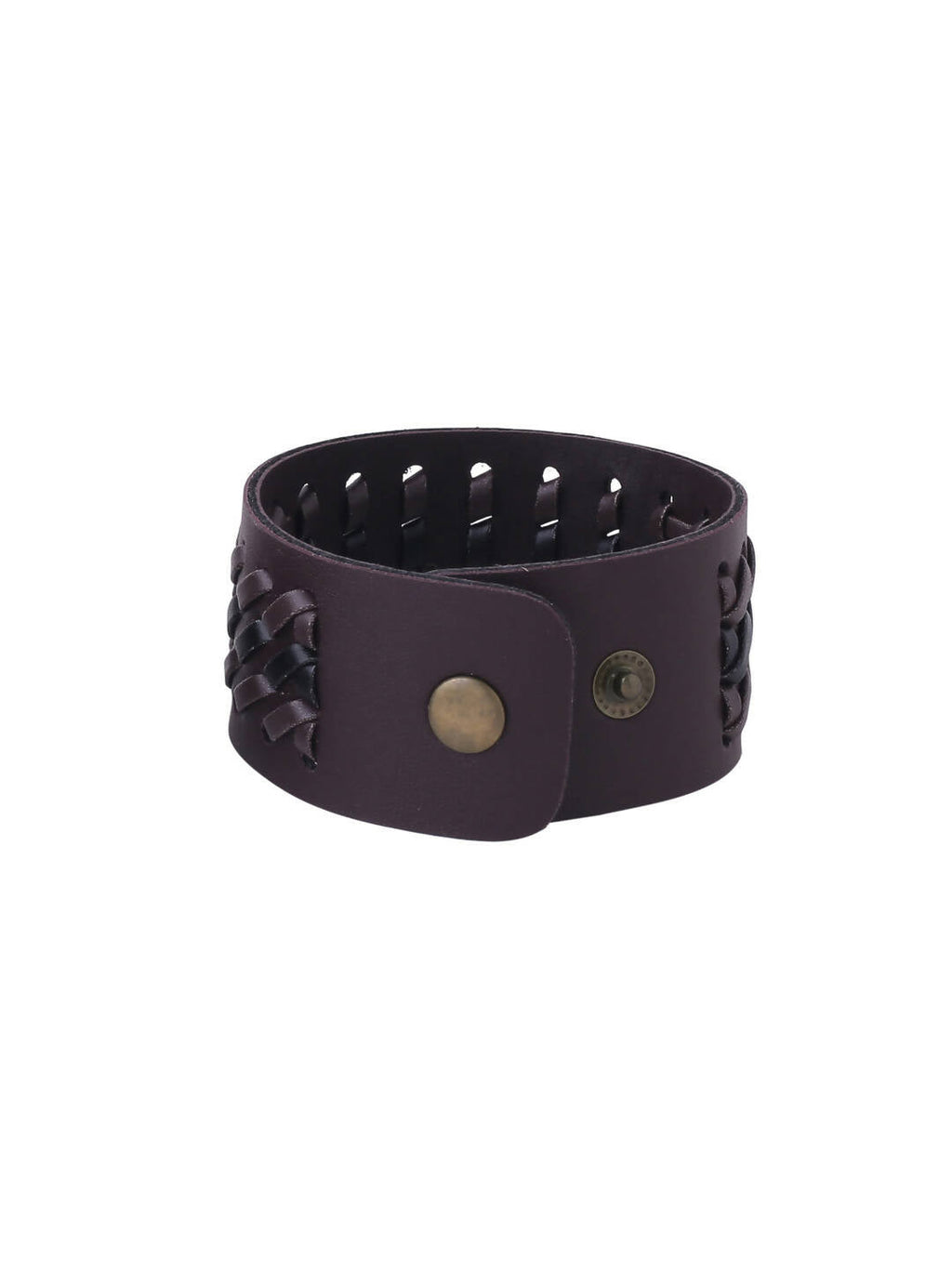 NVR Men's Brown Leather Bracelet - Distacart
