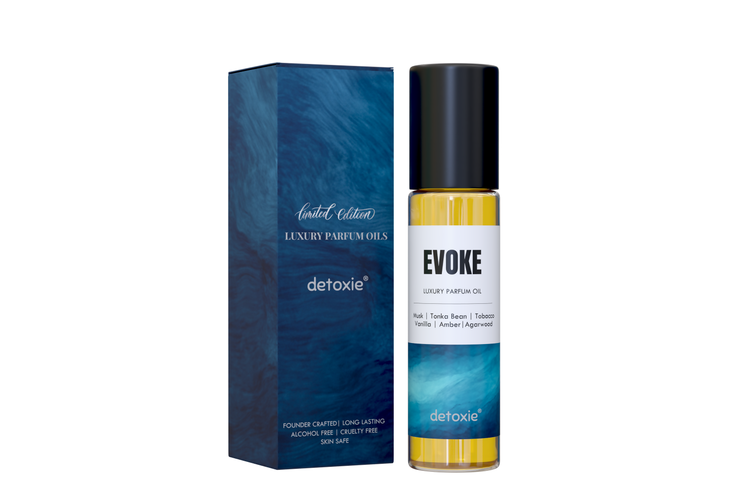Detoxie Evoke - Luxury Parfum Oil (Attar) Non-Alcoholic